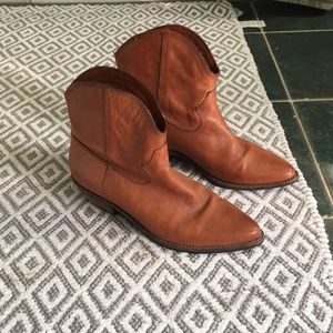 Nicole Leather Booties